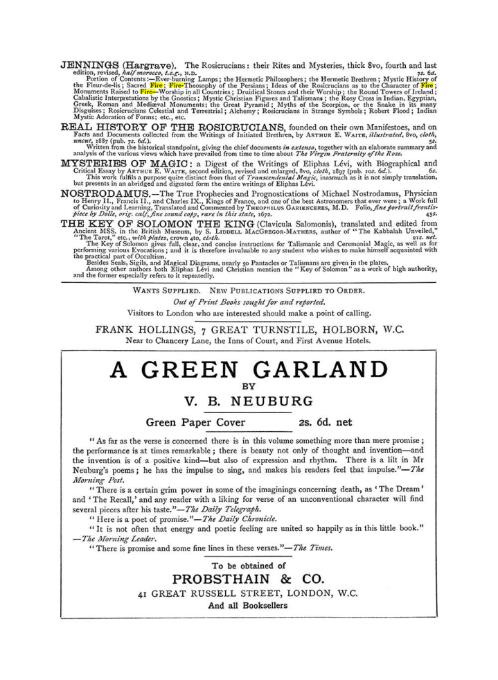 Original scan of The Equinox (Volume I, Number VI), PDF page 309