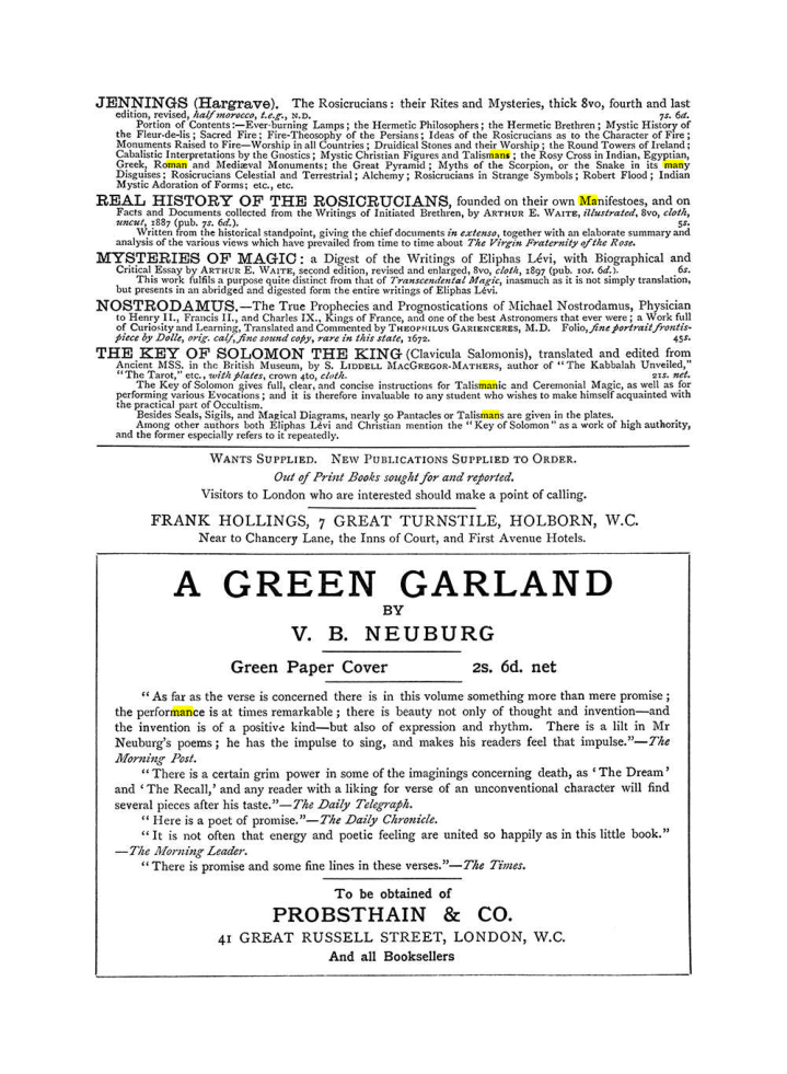 Original scan of The Equinox (Volume I, Number VI), PDF page 309