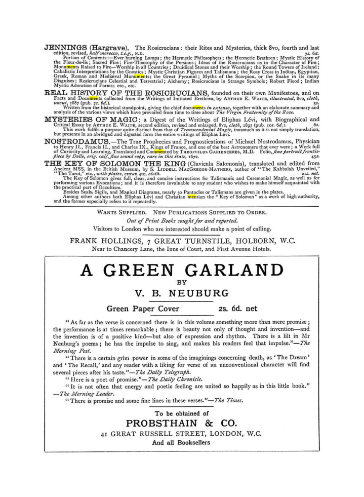 Original scan of The Equinox (Volume I, Number VI), PDF page 309