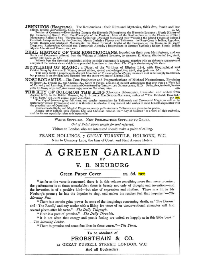 Original scan of The Equinox (Volume I, Number VI), PDF page 309