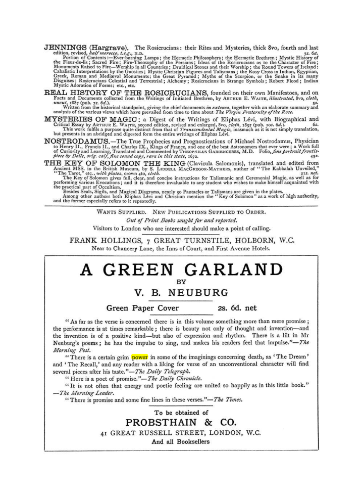 Original scan of The Equinox (Volume I, Number VI), PDF page 309