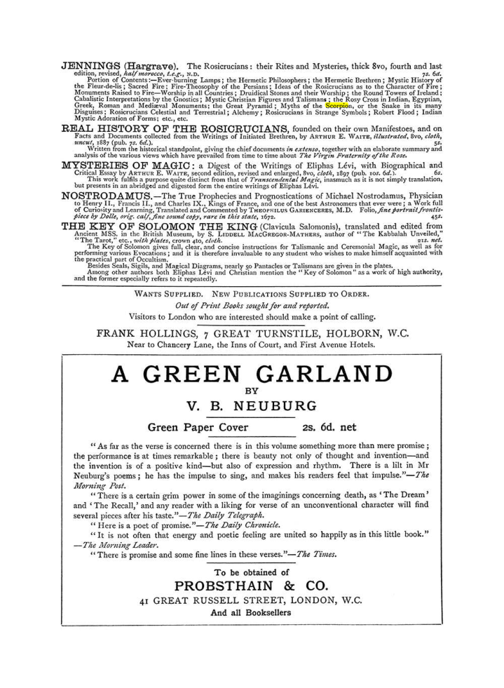 Original scan of The Equinox (Volume I, Number VI), PDF page 309