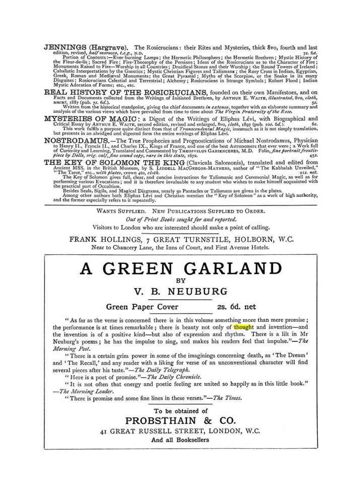 Original scan of The Equinox (Volume I, Number VI), PDF page 309