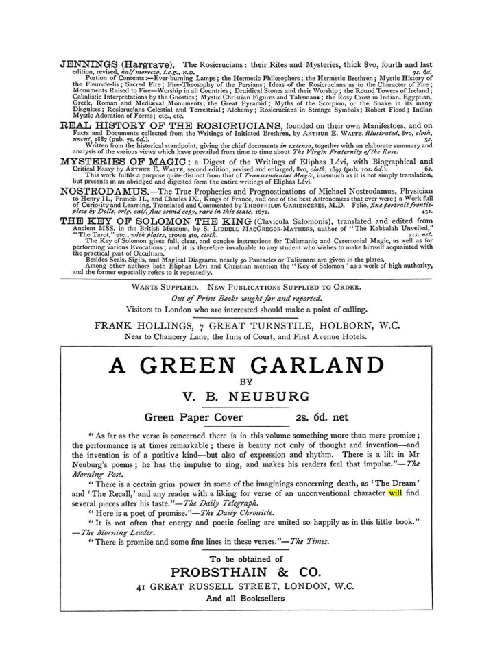 Original scan of The Equinox (Volume I, Number VI), PDF page 309