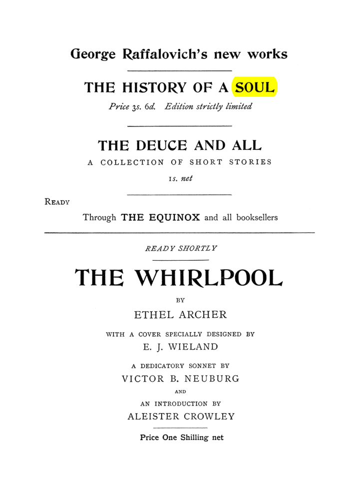 Original scan of The Equinox (Volume I, Number VI), PDF page 314