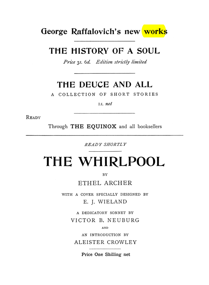 Original scan of The Equinox (Volume I, Number VI), PDF page 314