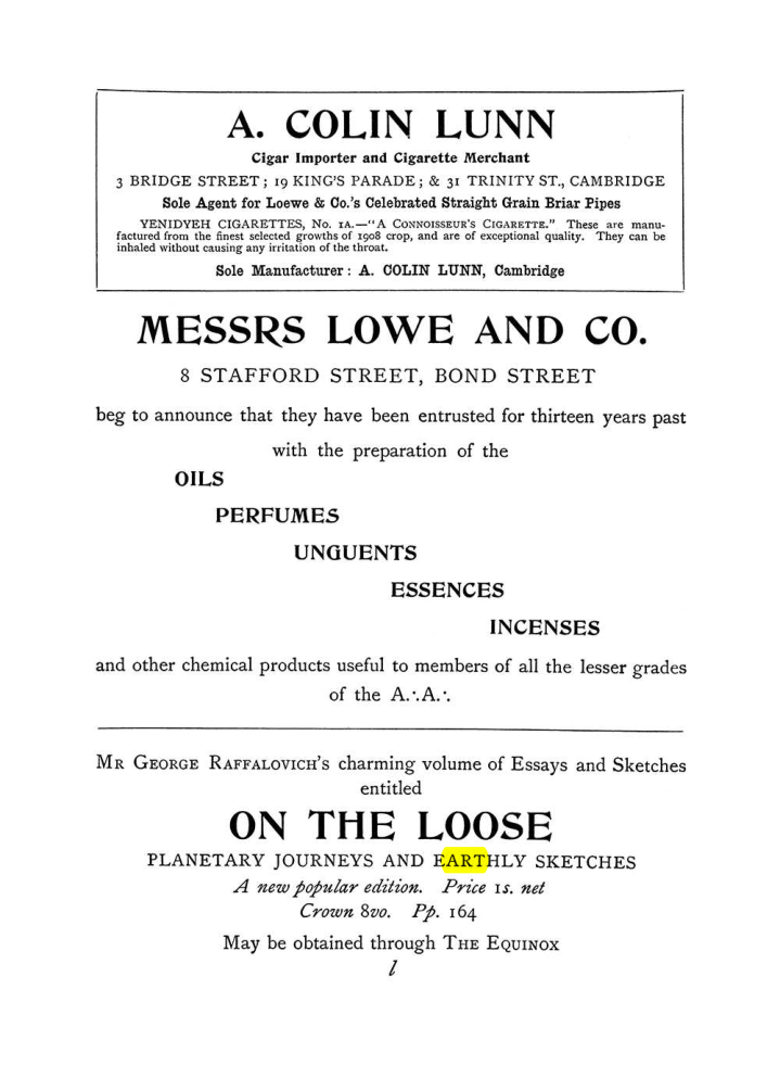 Original scan of The Equinox (Volume I, Number VI), PDF page 315