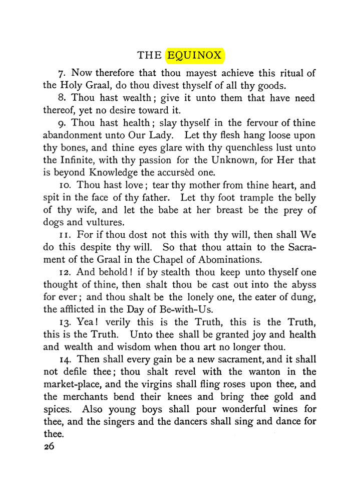 Original scan of The Equinox (Volume I, Number VI), PDF page 34