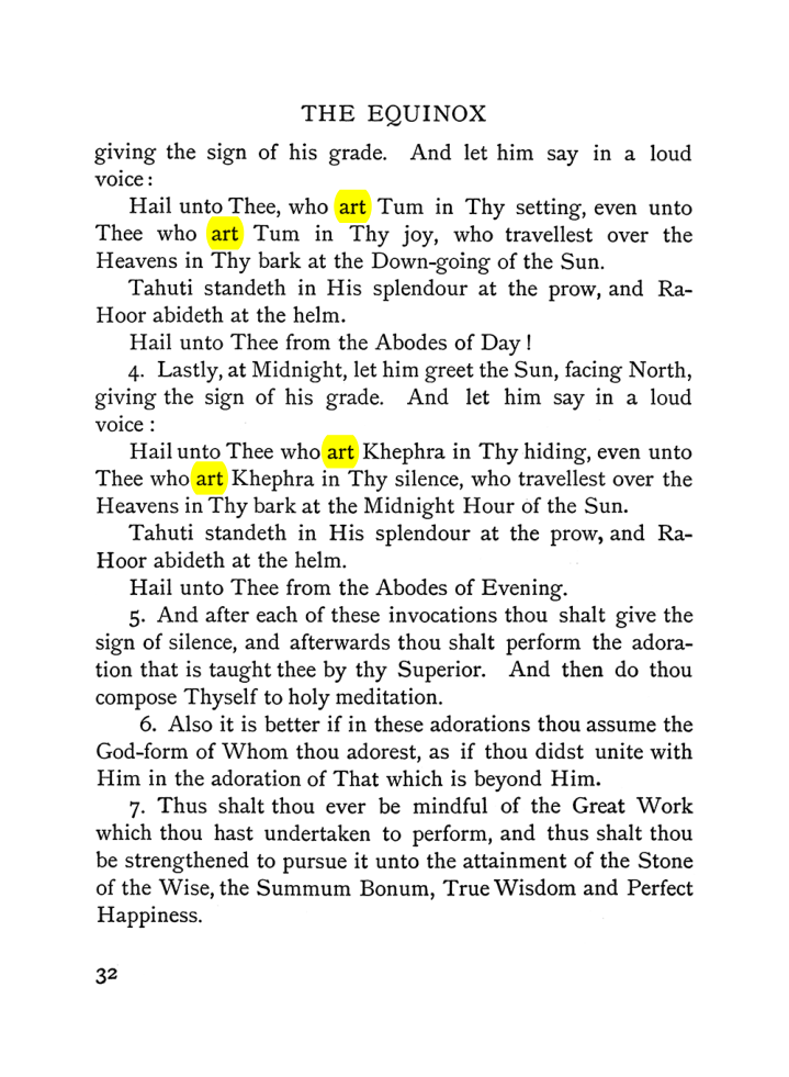 Original scan of The Equinox (Volume I, Number VI), PDF page 40