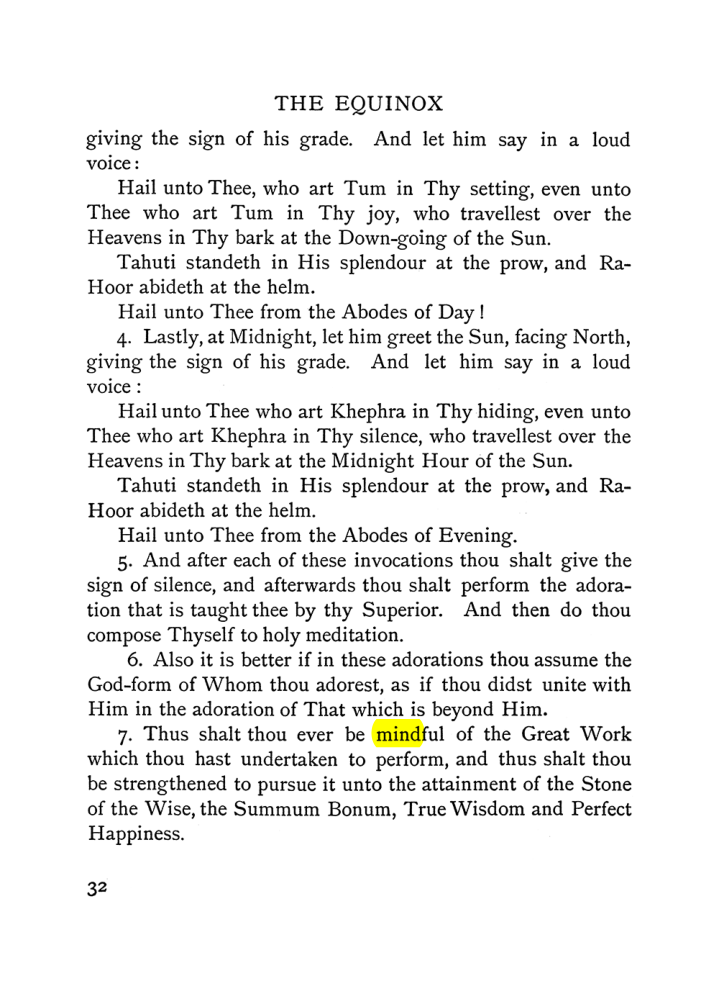 Original scan of The Equinox (Volume I, Number VI), PDF page 40