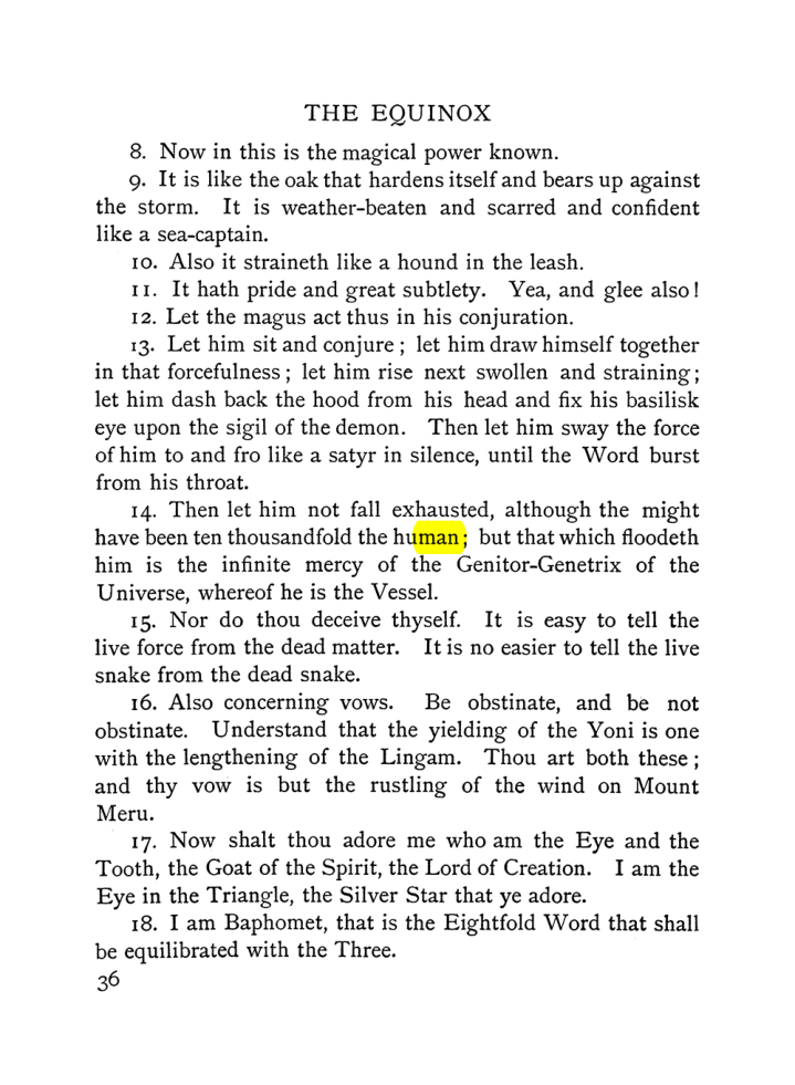 Original scan of The Equinox (Volume I, Number VI), PDF page 44