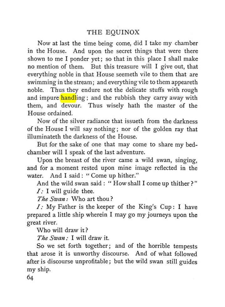 Original scan of The Equinox (Volume I, Number VI), PDF page 72