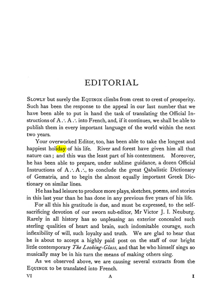 Original scan of The Equinox (Volume I, Number VI), PDF page 9
