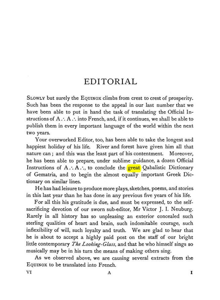 Original scan of The Equinox (Volume I, Number VI), PDF page 9