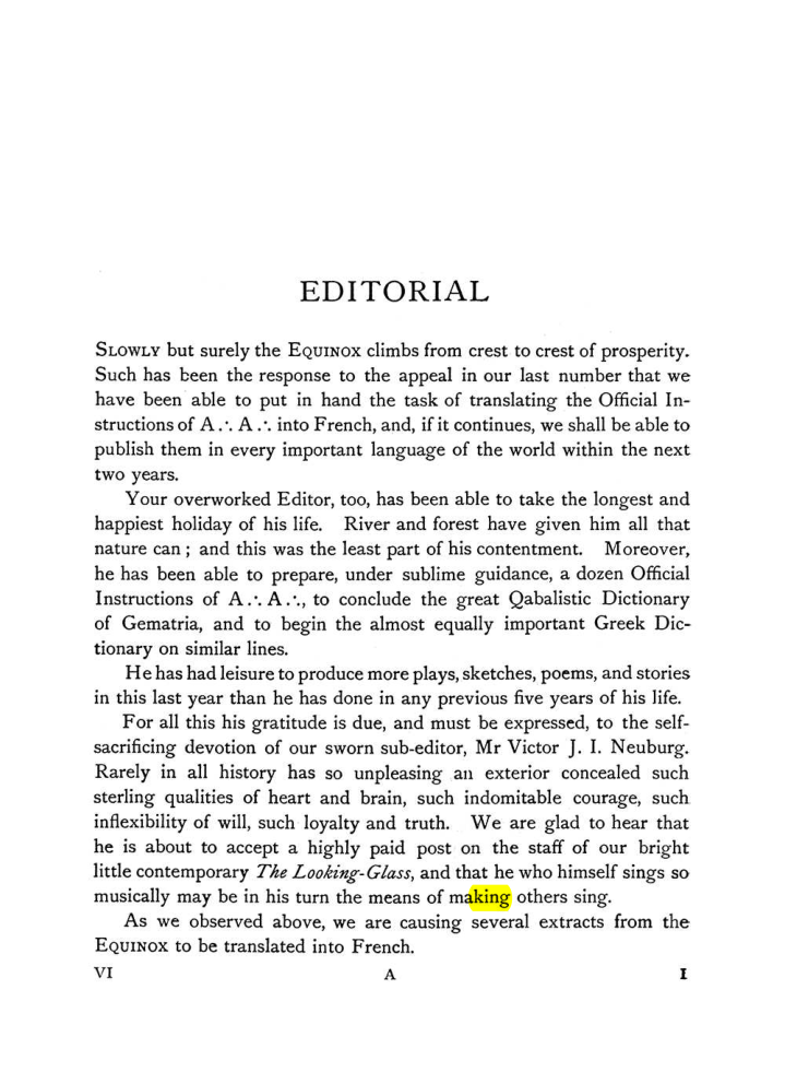 Original scan of The Equinox (Volume I, Number VI), PDF page 9