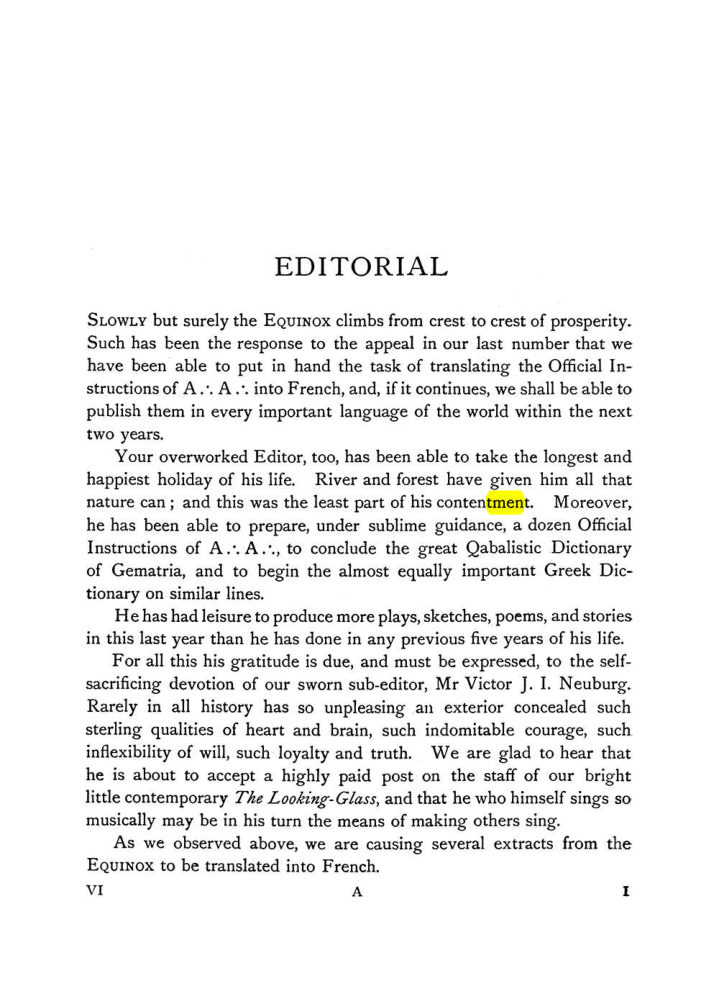 Original scan of The Equinox (Volume I, Number VI), PDF page 9