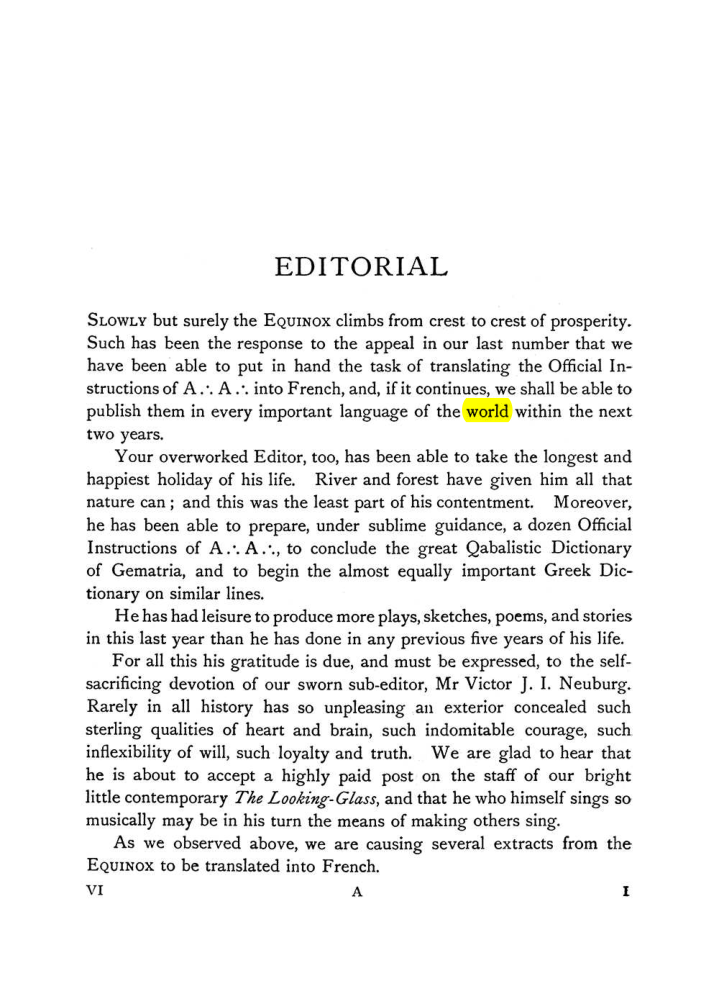 Original scan of The Equinox (Volume I, Number VI), PDF page 9