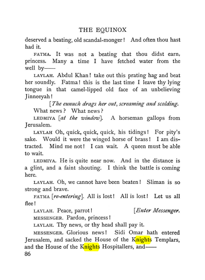 Original scan of The Equinox (Volume I, Number VI), PDF page 94