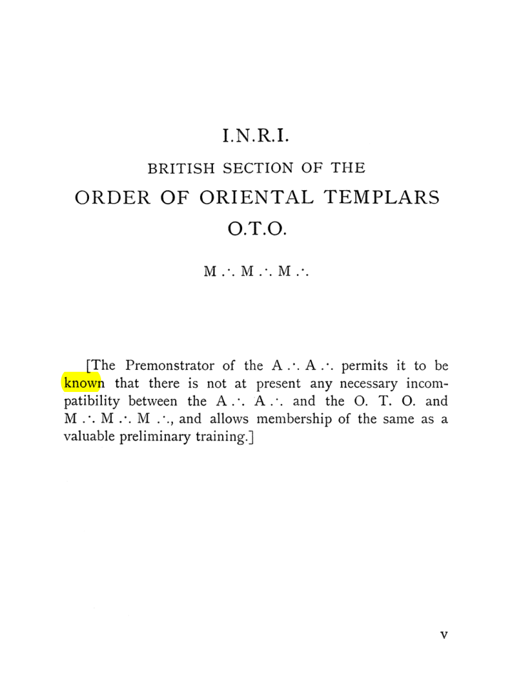 Original scan of The Equinox (Volume I, Number VII), PDF page 11