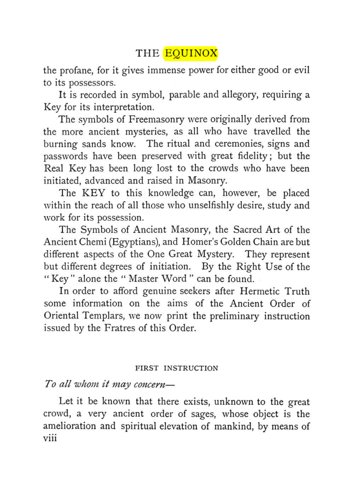 Original scan of The Equinox (Volume I, Number VII), PDF page 14