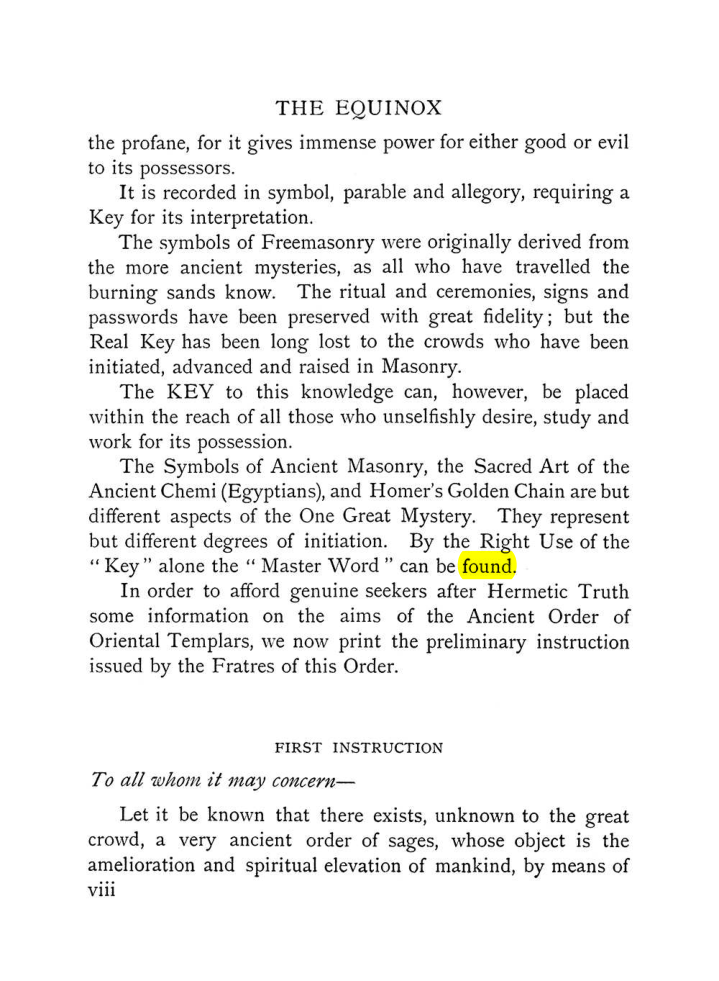 Original scan of The Equinox (Volume I, Number VII), PDF page 14