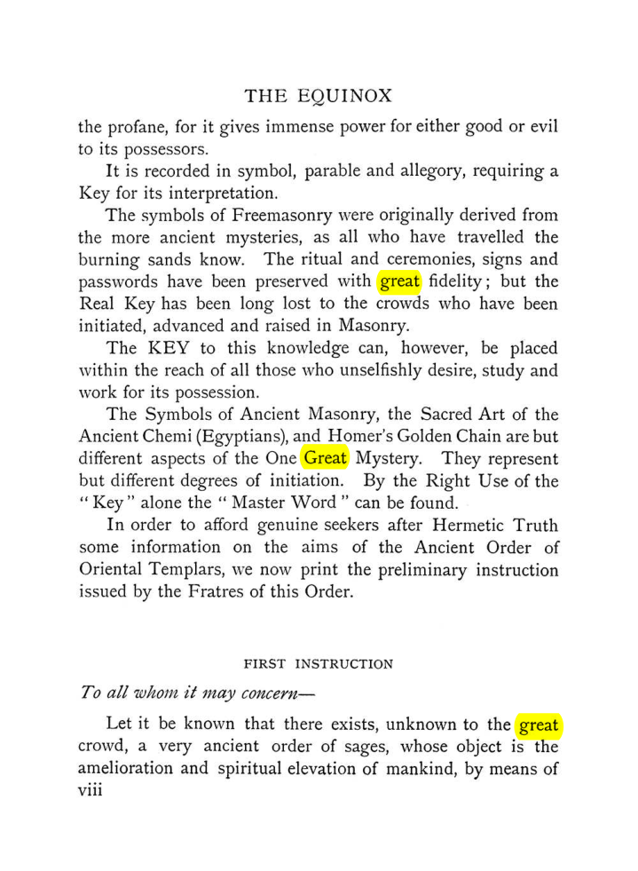 Original scan of The Equinox (Volume I, Number VII), PDF page 14