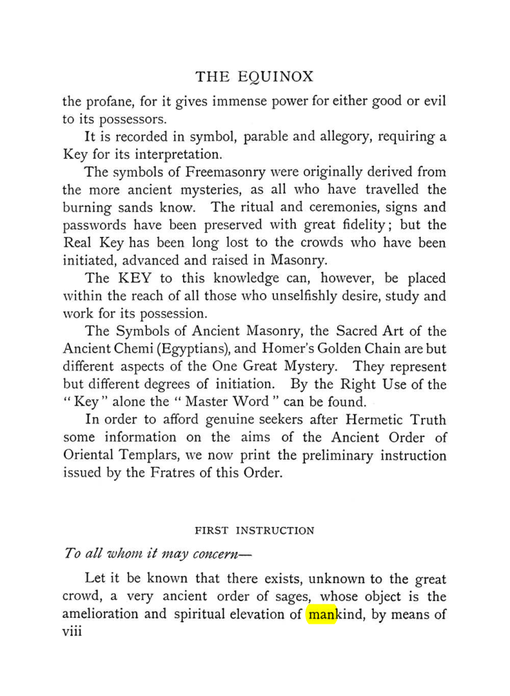 Original scan of The Equinox (Volume I, Number VII), PDF page 14