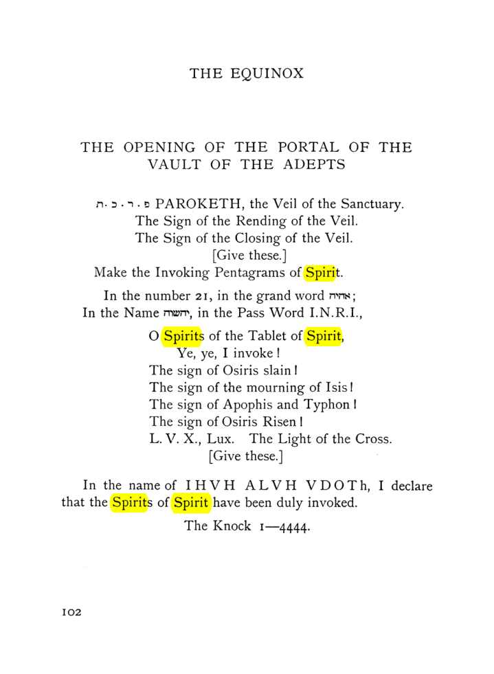 Original scan of The Equinox (Volume I, Number VII), PDF page 144