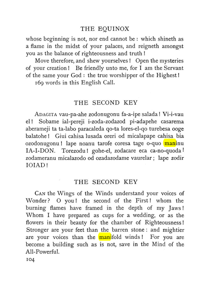 Original scan of The Equinox (Volume I, Number VII), PDF page 146