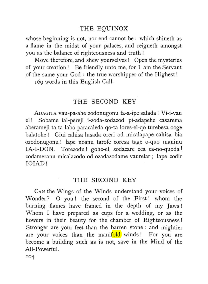 Original scan of The Equinox (Volume I, Number VII), PDF page 146