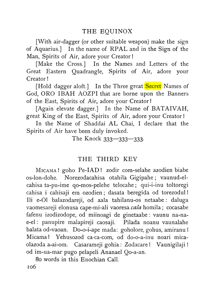 Original scan of The Equinox (Volume I, Number VII), PDF page 148