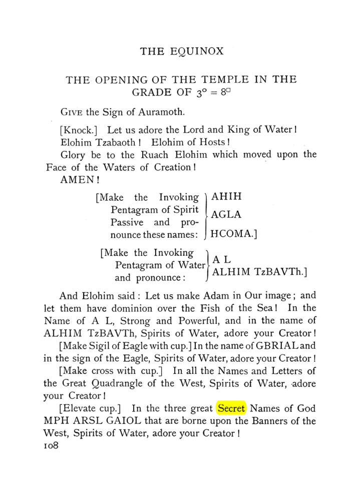 Original scan of The Equinox (Volume I, Number VII), PDF page 150