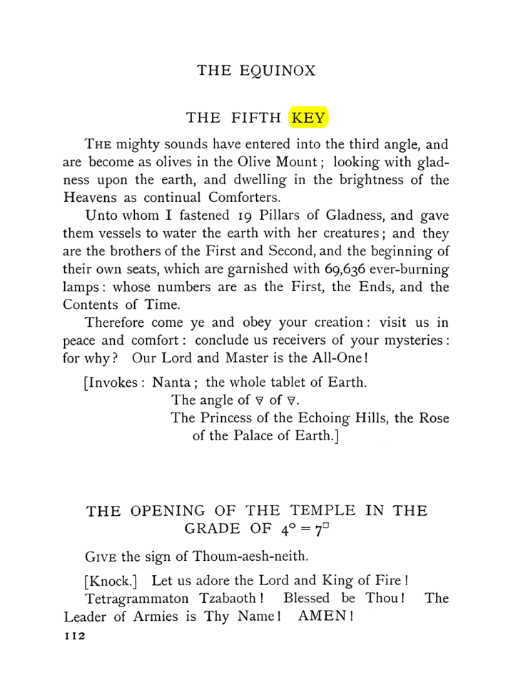 Original scan of The Equinox (Volume I, Number VII), PDF page 154
