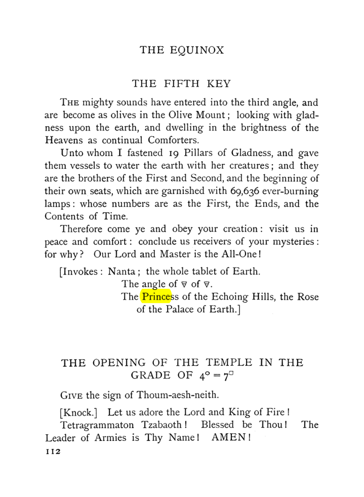 Original scan of The Equinox (Volume I, Number VII), PDF page 154