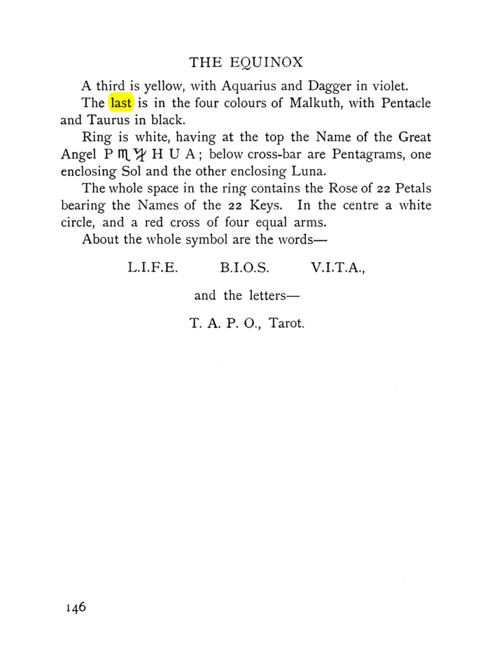 Original scan of The Equinox (Volume I, Number VII), PDF page 188