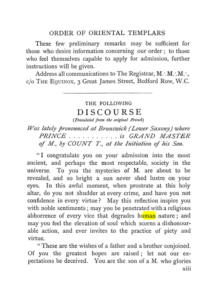 Original scan of The Equinox (Volume I, Number VII), PDF page 19