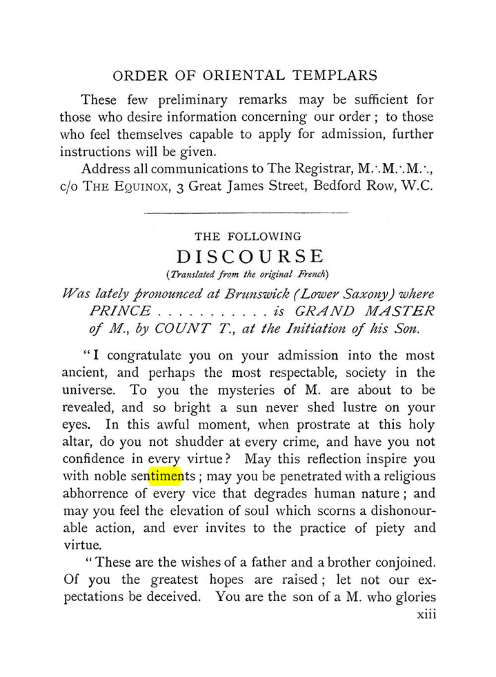 Original scan of The Equinox (Volume I, Number VII), PDF page 19