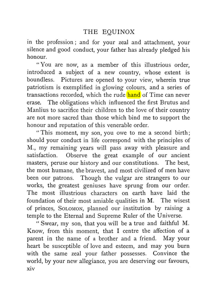 Original scan of The Equinox (Volume I, Number VII), PDF page 20