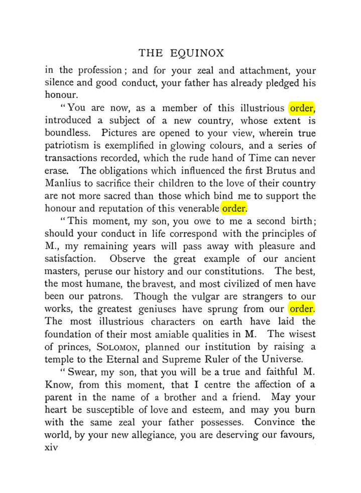 Original scan of The Equinox (Volume I, Number VII), PDF page 20