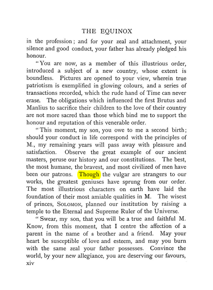 Original scan of The Equinox (Volume I, Number VII), PDF page 20