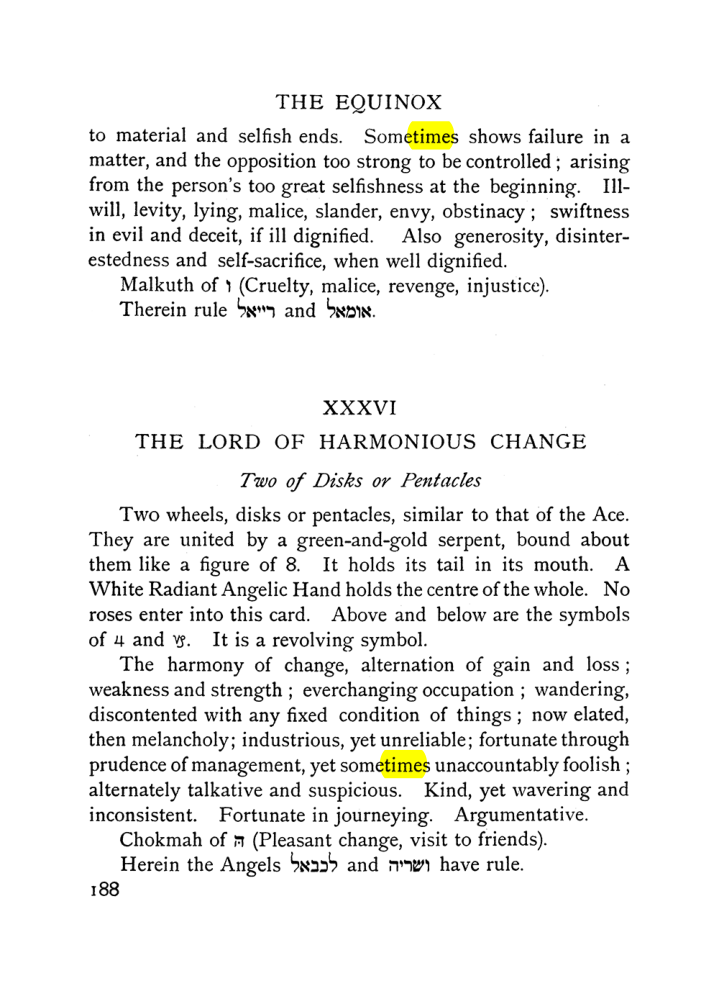Original scan of The Equinox (Volume I, Number VII), PDF page 230