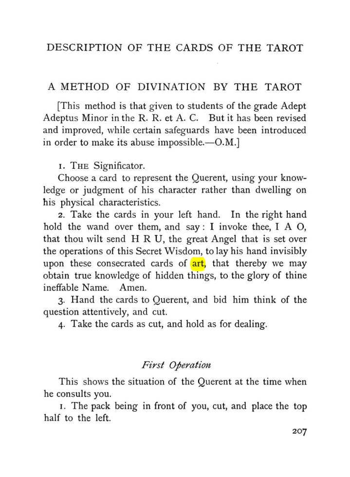Original scan of The Equinox (Volume I, Number VII), PDF page 249