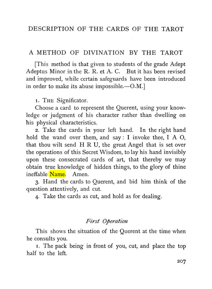 Original scan of The Equinox (Volume I, Number VII), PDF page 249