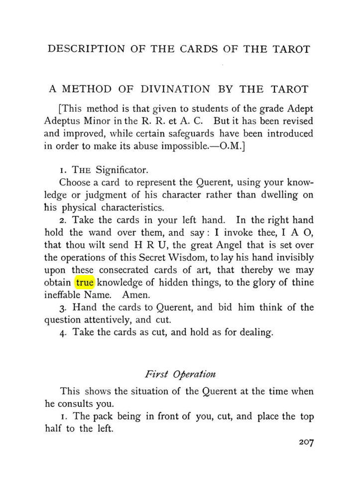 Original scan of The Equinox (Volume I, Number VII), PDF page 249