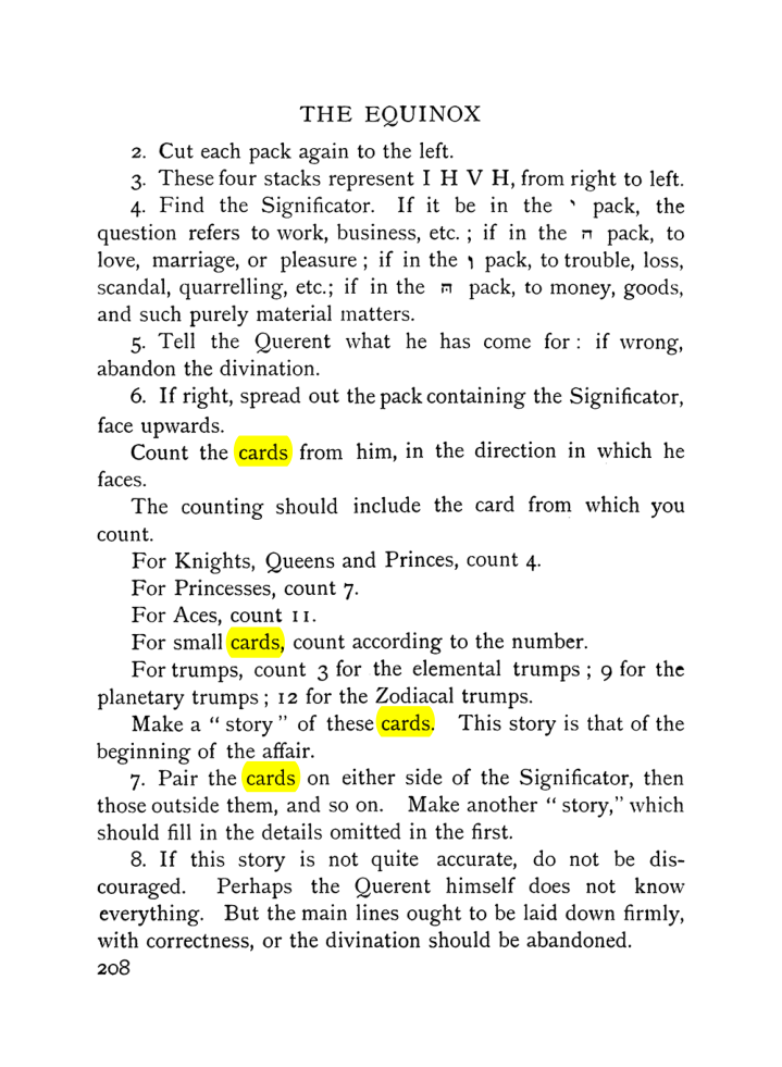 Original scan of The Equinox (Volume I, Number VII), PDF page 250