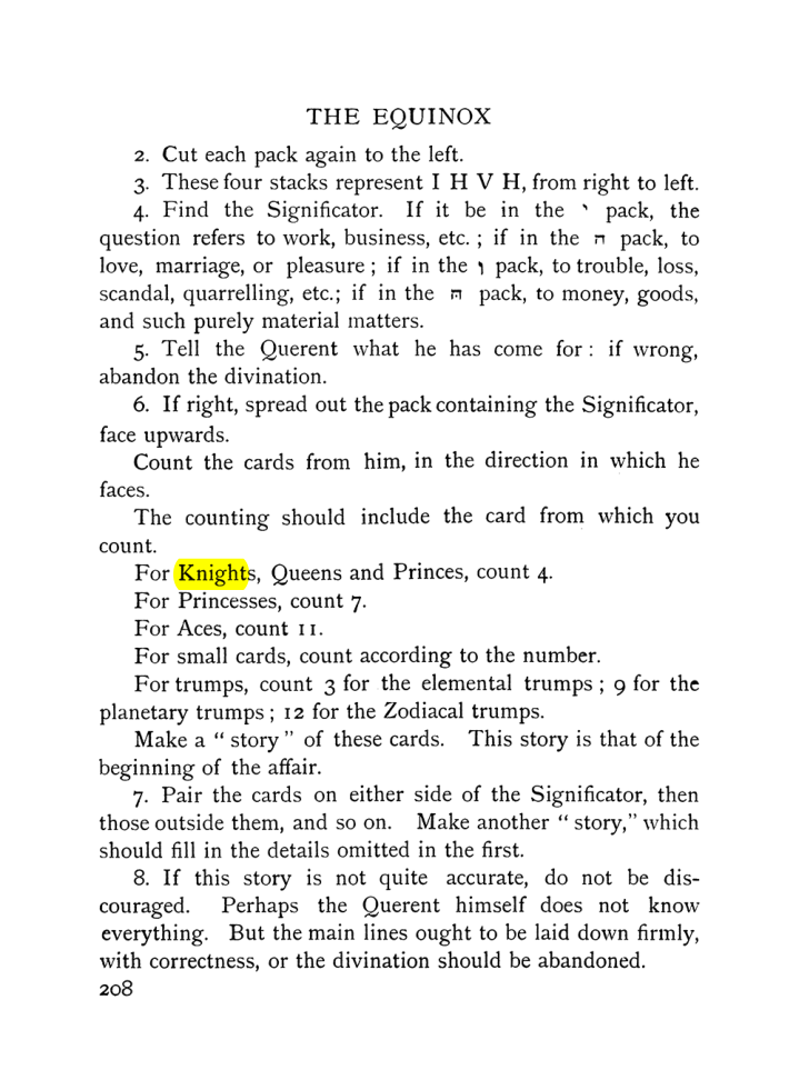 Original scan of The Equinox (Volume I, Number VII), PDF page 250