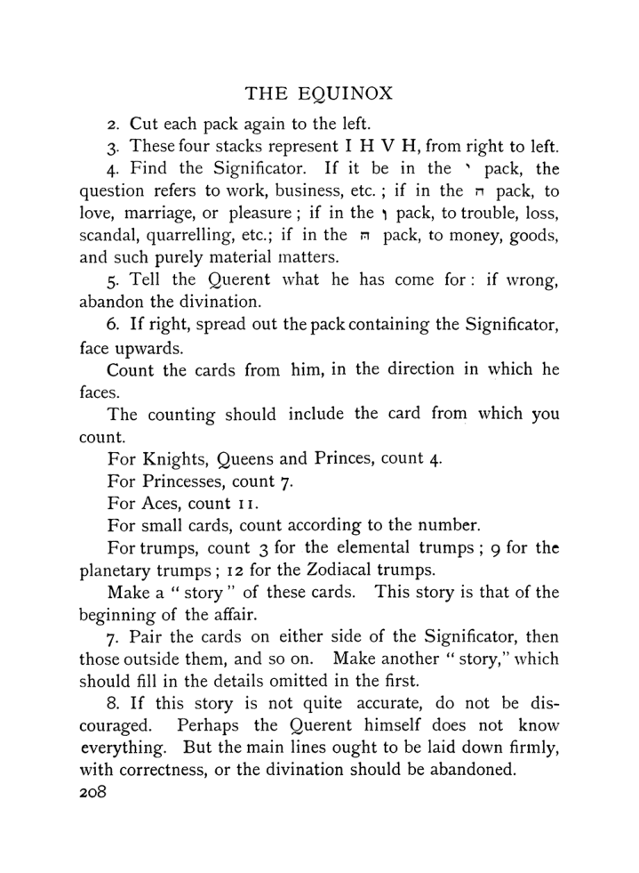 Original scan of The Equinox (Volume I, Number VII), PDF page 250