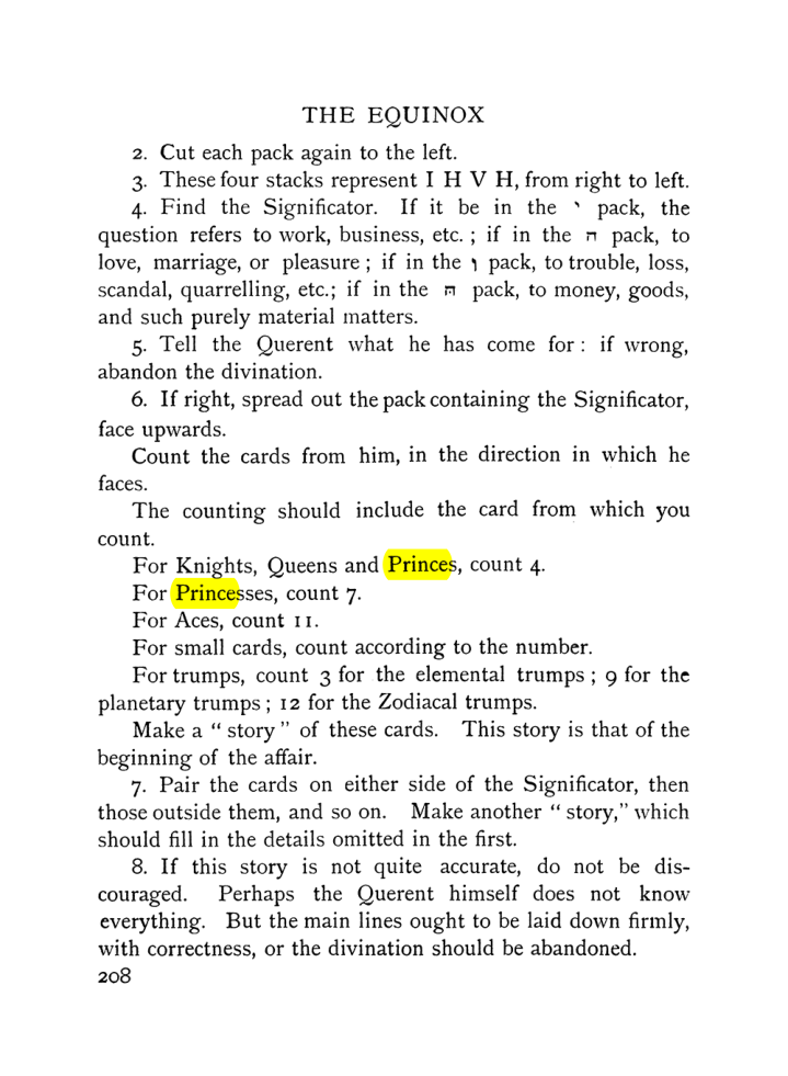 Original scan of The Equinox (Volume I, Number VII), PDF page 250