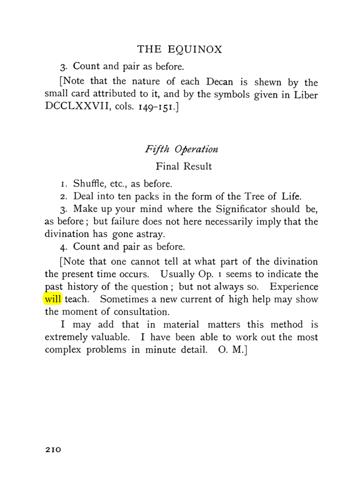 Original scan of The Equinox (Volume I, Number VII), PDF page 252