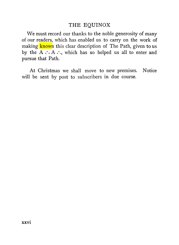Original scan of The Equinox (Volume I, Number VII), PDF page 26